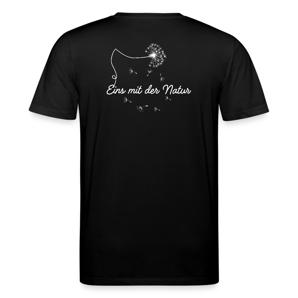 Gesundheit schafft Freiheit (Eins mit der Natur) / 100% Bio T-Shirt Herren - Schwarz