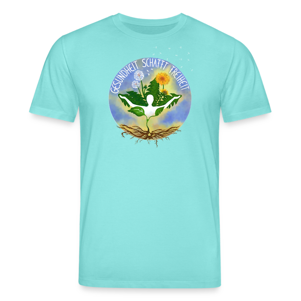 Gesundheit schafft Freiheit (Zurück zur Natur) / 100% Bio T-Shirt Herren - Poolblau