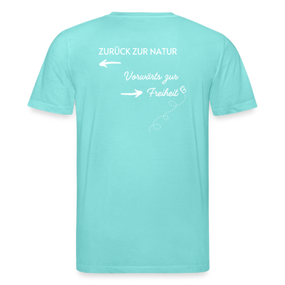 Gesundheit schafft Freiheit (Zurück zur Natur) / 100% Bio T-Shirt Herren - Poolblau