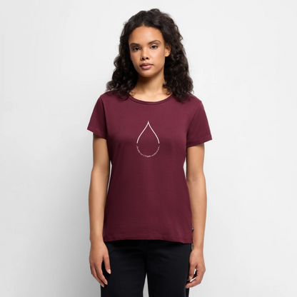 Nur 3 Trōpfen entfernt v2 - Frauen Premium T-Shirt - Burgunderrot