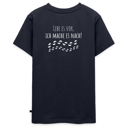 Gesundheit schafft Freiheit (Lebe es vor, ich maches es nach) / Teenager Premium T-Shirt - Navy