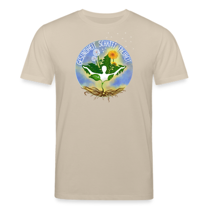 Gesundheit schafft Freiheit (Zurück zur Natur) / 100% Bio T-Shirt Herren - Beige