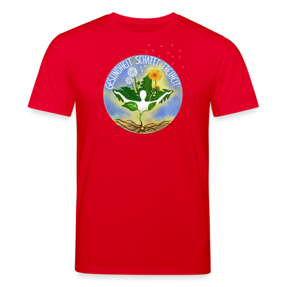 Gesundheit schafft Freiheit (Dein Weg) / 100% Bio T-Shirt Herren - Rot