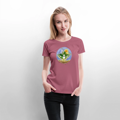 Gesundheit schafft Freiheit (1) / 100% Bio Frauen Premium T-Shirt (weiß) - Mauve