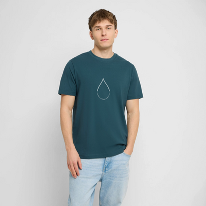 Nur 3 Trōpfen v2 - RELAXED FIT Unisex Organic T-Shirt - Dunkles Petrol
