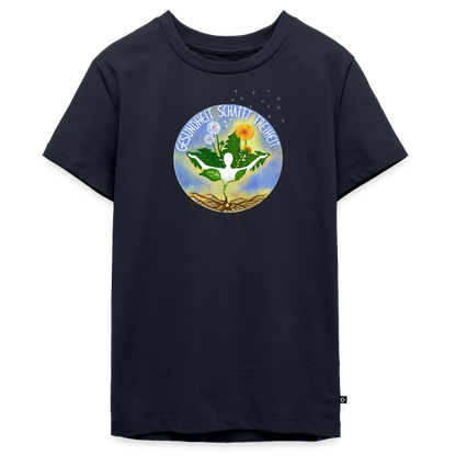 Gesundheit schafft Freiheit (Eins mit der Natur) / Teenager Premium T-Shirt - Navy