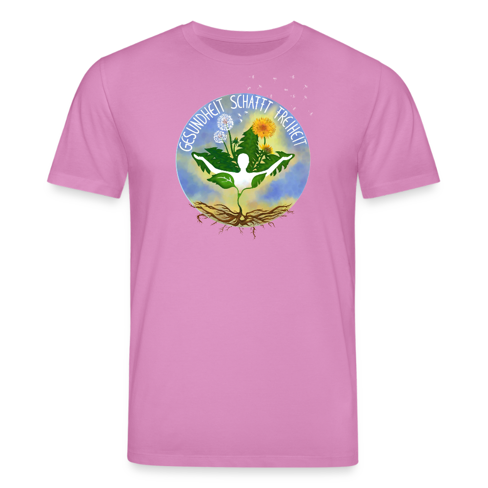Gesundheit schafft Freiheit (Zurück zur Natur) / 100% Bio T-Shirt Herren - Pink