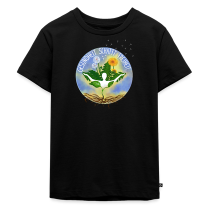 Gesundheit schafft Freiheit (Ich bin ein Wunder im Wachstum) / Kinder Premium T-Shirt - Schwarz