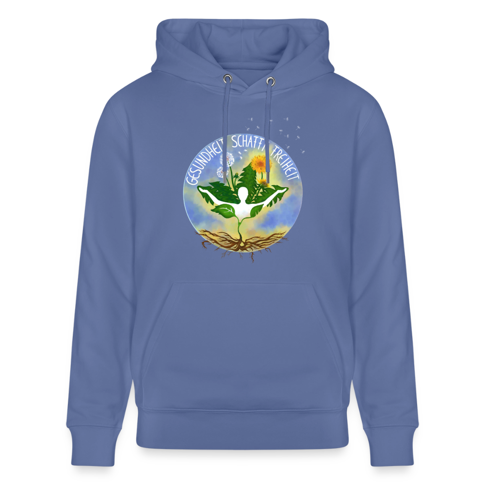Gesundheit schafft Freiheit (FREI) / 100% Bio Unisex-Kapuzenpullover - Blau