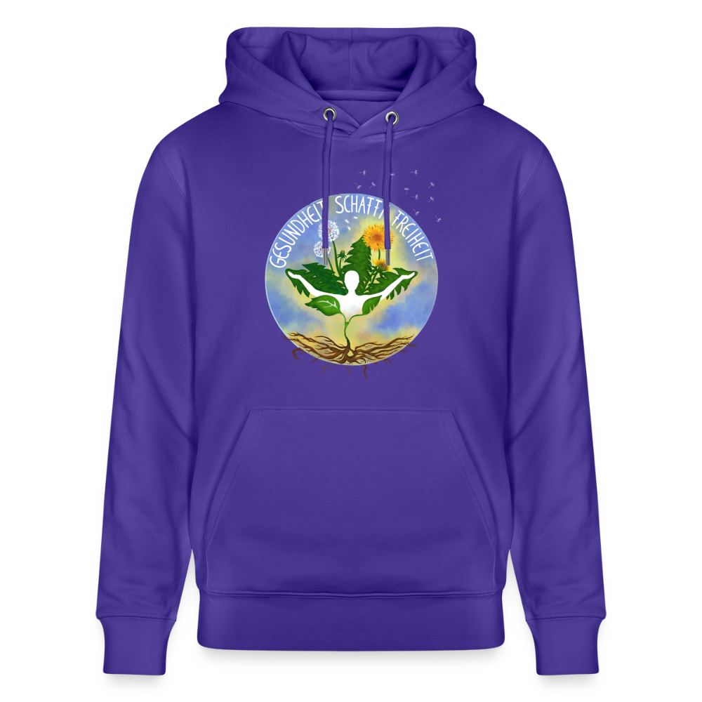 Gesundheit schafft Freiheit (FREI) / 100% Bio Unisex-Kapuzenpullover - Purple Love 