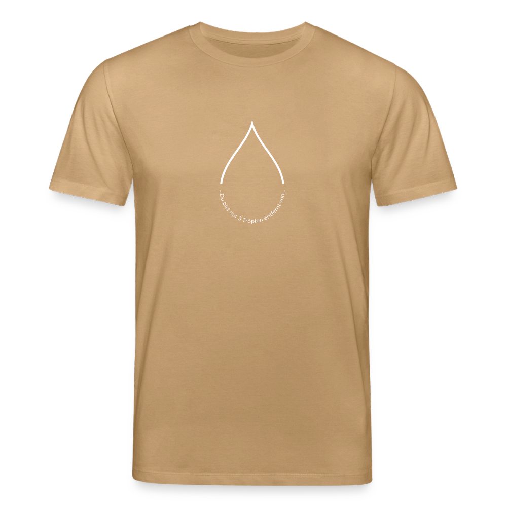 Nur 3 Trōpfen entfernt v2 - Unisex Bio-T-Shirt - Karamell 