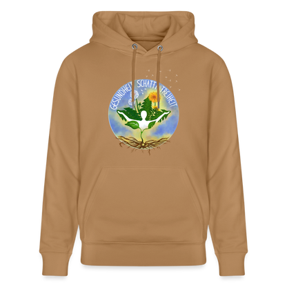 Gesundheit schafft Freiheit (FREI) / 100% Bio Unisex-Kapuzenpullover - Karamell 