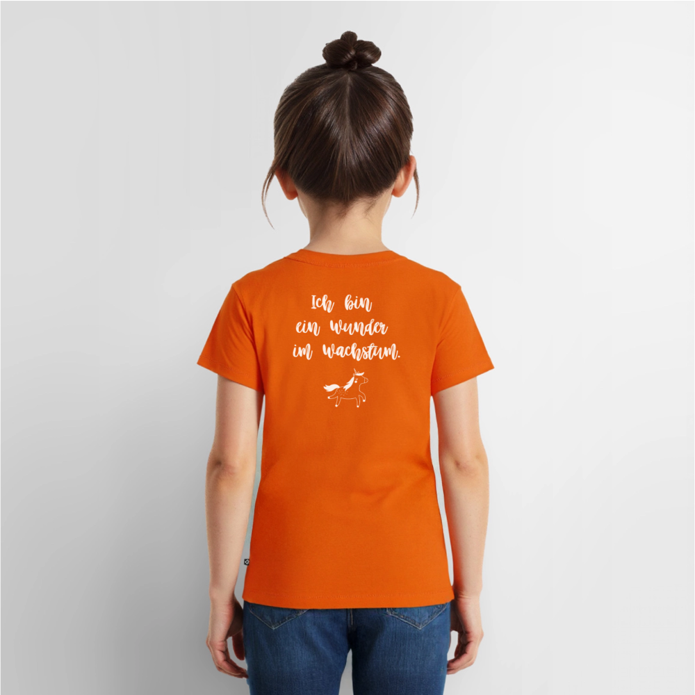 Gesundheit schafft Freiheit (Ich bin ein Wunder im Wachstum) / Kinder Premium T-Shirt - Orange 