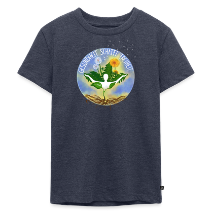 Gesundheit schafft Freiheit (Stark wie Löwenzahn!) / Kinder Premium T-Shirt - Jeansblau 