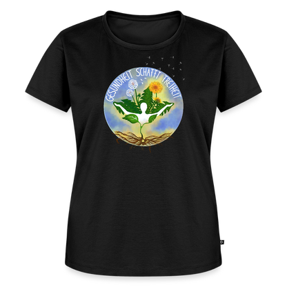 Gesundheit schafft Freiheit (Natürlich) / 100% Bio Frauen Premium T-Shirt (weiß) - Schwarz