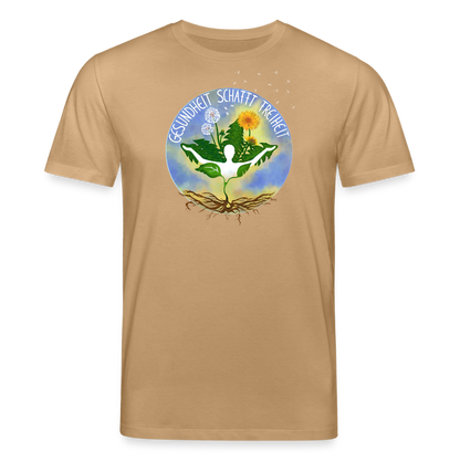 Gesundheit schafft Freiheit (Dein Weg) / 100% Bio T-Shirt Herren - Karamell 