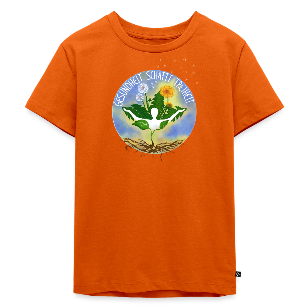 Gesundheit schafft Freiheit (Eins mit der Natur) / Kinder Premium T-Shirt - Orange 