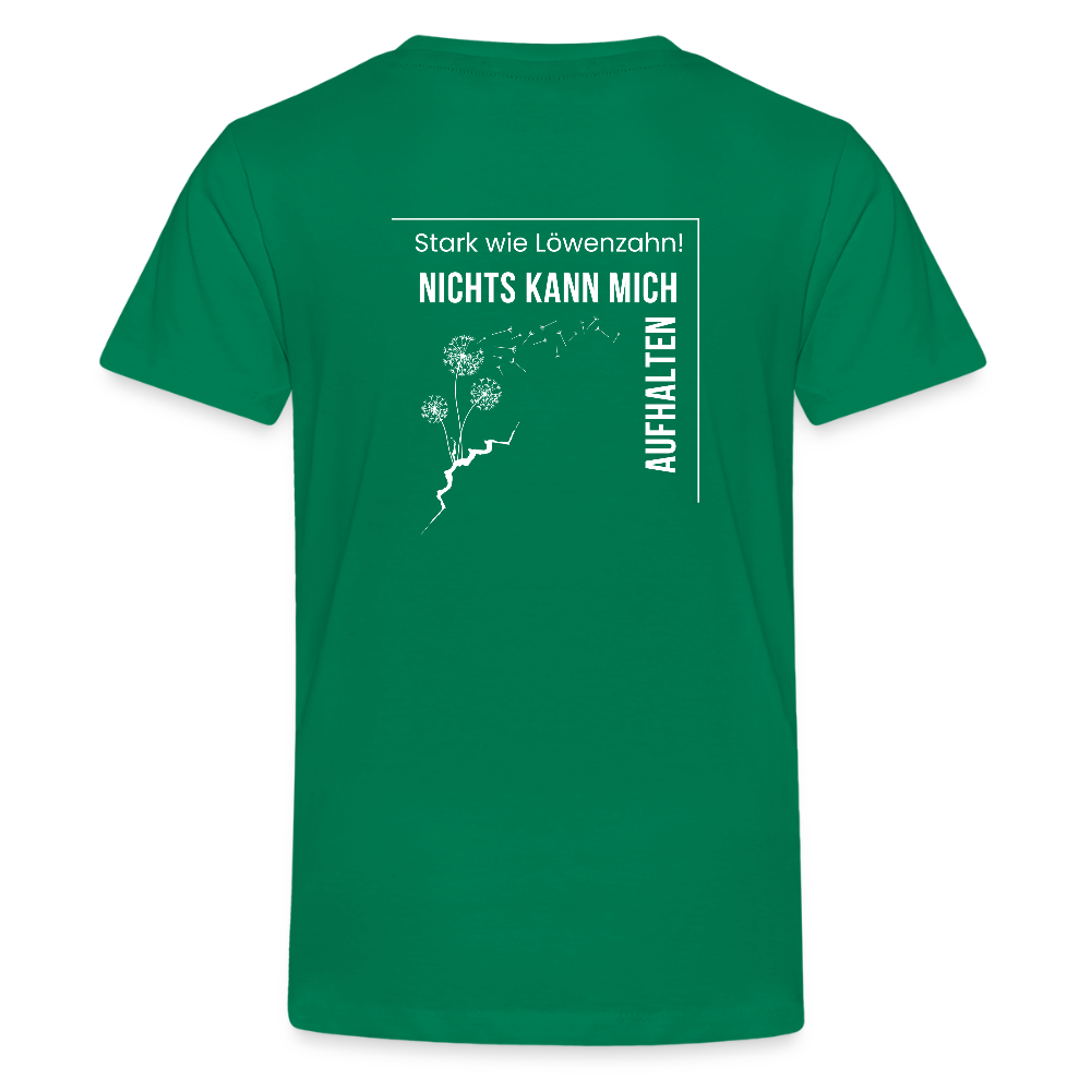 Gesundheit schafft Freiheit (Stark wie Löwenzahn) / Teenager Premium T-Shirt - Kelly Green