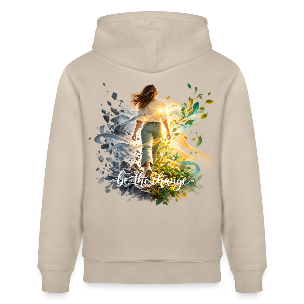 be the change - gbS /female - 100% Bio-Hoodie Unisex CRUISER - Beige