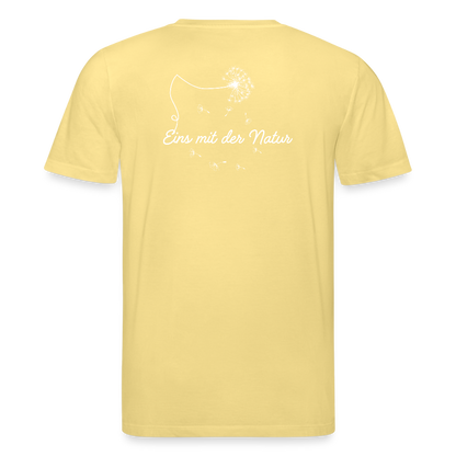 Gesundheit schafft Freiheit (Eins mit der Natur) / 100% Bio T-Shirt Herren - Gelb Viva 