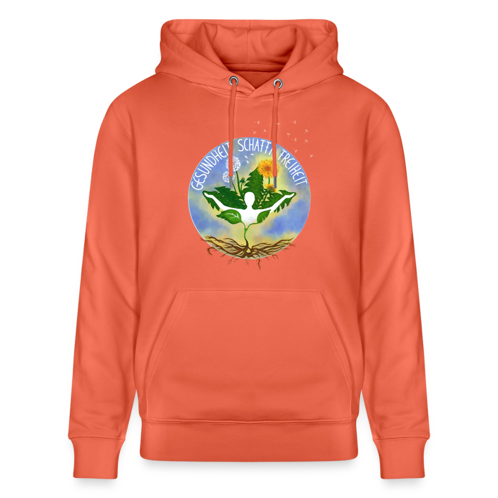 Gesundheit schafft Freiheit (FREI) / 100% Bio Unisex-Kapuzenpullover - Hellrot