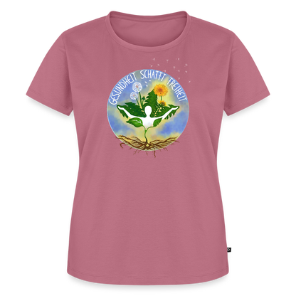 Gesundheit schafft Freiheit (Natürlich) / 100% Bio Frauen Premium T-Shirt (weiß) - Mauve