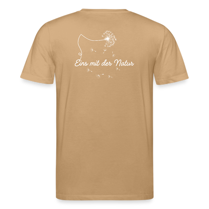 Gesundheit schafft Freiheit (Eins mit der Natur) / 100% Bio T-Shirt Herren - Karamell 