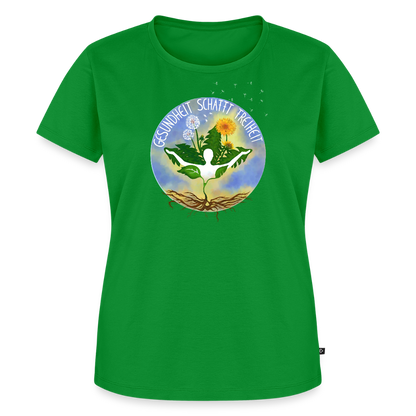 Gesundheit schafft Freiheit (Zurück zur Natur) / 100% Bio Frauen Premium T-Shirt (weiß) - Grün