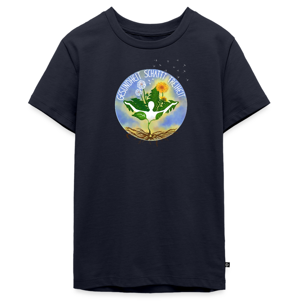 Gesundheit schafft Freiheit (Lebe es vor, ich maches es nach) / Teenager Premium T-Shirt - Navy