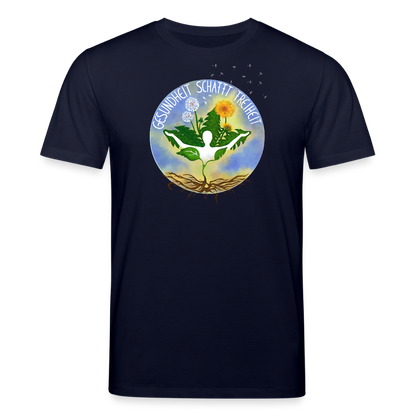 Gesundheit schafft Freiheit (Zurück zur Natur) / 100% Bio T-Shirt Herren - Navy