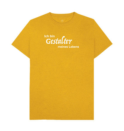 Sunflower Yellow Organic Remill\u00ae T-shirt - Ich bin Gestalter