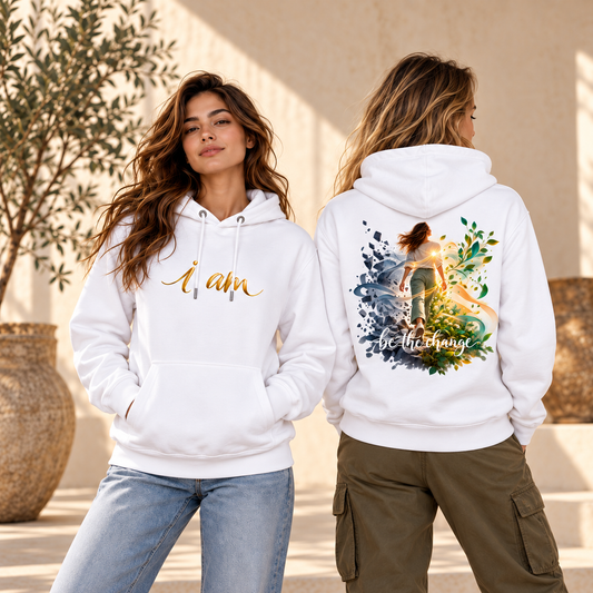 be the change - i am /female - 100% Bio-Hoodie Unisex CRUISER