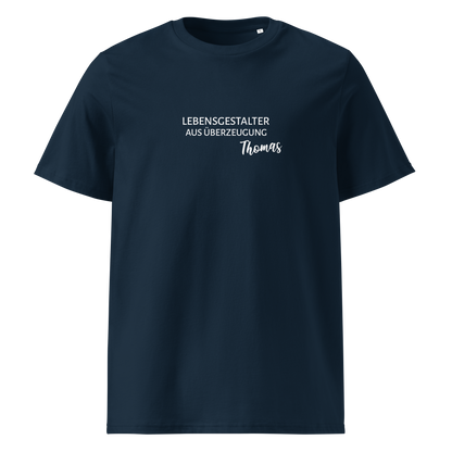 Lebensgestalter(in) *NAME - Unisex-Bio-Baumwoll-T-Shirt